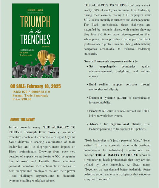 Triumph in the Trenches Vol 2 - The Green Book for Black Professionals